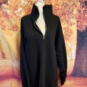 Womans Size XS Forever 21 Long Sleeve Black Pullover